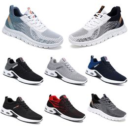 2024 New Men Women Shoes Hiking Running Flat Shoes Soft Sole Grey Red Bule Comfortable Fashion Antiskid Big Size 39-45