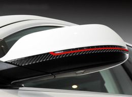 Car Interior Decoration Carbon Fibre Rearview Mirror Anti-rub Strips Trim Stickers Car Styling for Q5 Q7 SQ5 Accessories3526887