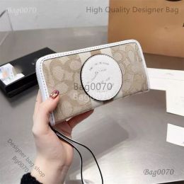 designer bag 2023 New Macaron Zipper Long Wallet Wrist Strap Phone Women's Change Handheld Bag 70% Off Outlet Clearance