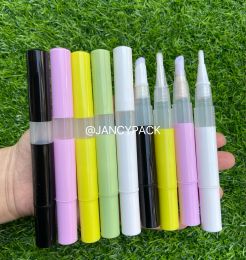 Brushes 3ML Colourful Twist Pens Empty Nail Oil Pen with Brush Pink White Empty Cuticle Oil Pen Cosmetic Container Makeup Accessories