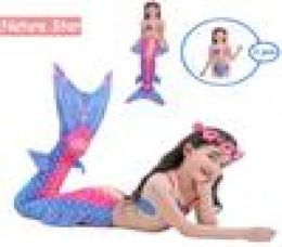 Nature Star Children039s Swimwear Mermaid tail Swimsuit for girls seamermaid princess Costume Bikini Set pool beach bathing su2208967