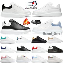 2024 top Casual Shoes Designer Leather Lace Up Men Fashion Platform Sneakers White Black Mens Womens Luxury Velvet Suede Size 35-46 with box