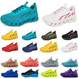running shoes for mens womens black white red bule yellow Breathable comfortable mens trainers sports sneakers 03