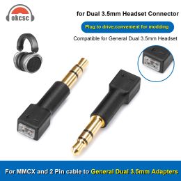 Accessories 1 Pair 3.5mm to MMCX Adapter/ 3.5mm to 0.78mm Adapter for OKCSC M1 M2 ZX1 WTD3 Headphones Conversion Pin Connector