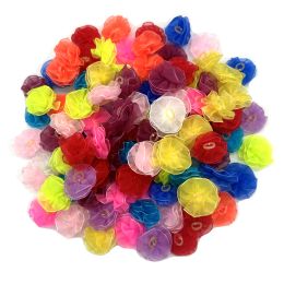 Accessories 100pcs Lace Pet Dog Hair Bows Handmade Pet Hair Accessories Rubber Bands Pet Supplies Pet Dog Grooming Accessories