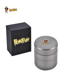 HONEYPUFF Magnetic Aircraft Aluminium Smoke Herb Grinder CNC Teeth 63MM 7 Pieces Metal Tobacco Dry Crusher Spice Pepper Muller2756825