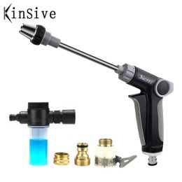 Guns Dropshipping Water Guns Spray Gun Garden Hose Nozzle Lawn Sprinkler Watering Water Jet Car Wash High Pressure Power Washer Tool