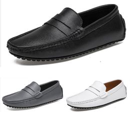 dress shoes spring autumn summer grey black white mens low top breathable soft sole shoes flat sole men GAI-22