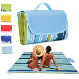 Mat Camping Mat Foldable Waterproof Picnic Blanket Outdoor Portable Travel Beach Blanket Oxford Folding Picnic Mat Camping Equipment