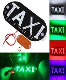 2Pcs 12V Taxi Led Car Windscreen Cab indicator Lamp Sign Colourful LED Windshield Taxi Light Lamp5252982