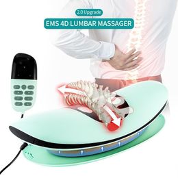 Full Body Massager Relaxation Rechargeable Lumbar Masr Waist Pain Relief Heating Vibration Mas Relax Back Muscle Relieves Fatigue Drop Otwsb