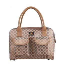 Carriers Pet Dog Fashion Plaid Oxford Cloth Handbag Breathable Outdoor Travel Carries Bags For Small Bags Cats PB739
