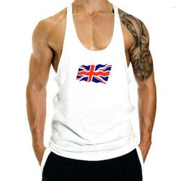 Men's Tank Tops Top Men English Flag Mens Union Jack Great Britain Euro Gb