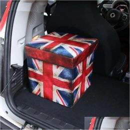 Car Organiser Smart Fortwo Forfour Foldable Retro Colour Storage Box Bag Car-Styling Accessories Mesh In The Trunk Drop Delivery Mobi Dhunu