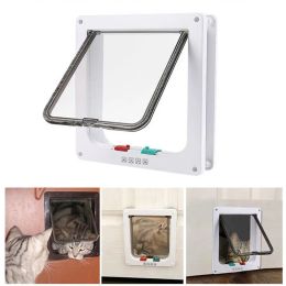 Ramps Smart White Pet Door Pet Supplies Brown Pet Locking Cover Easy to Instal Useful Pet Cats Door Flap for Decor