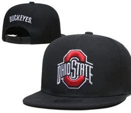 2024 All Team Fan's USA College Baseball Adjustable Ohio State Buckeyes Hat On Field Mix Order Size Closed Flat Bill Base Ball Snapback Caps Bone Chapeau