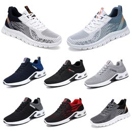 2024 New models spring men shoes Running flat Shoes series soft sole bule grey Colour blocking sports seriesbreathable comfortable