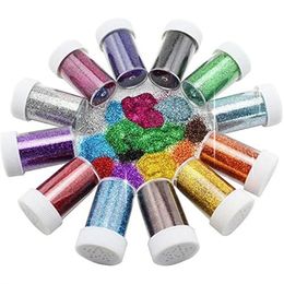 12 Pack Glitter Shake Jar Multi Assorted Set Extra Fine for Resin Nail Art Crafts Tumbler Scrapbook Making 240229