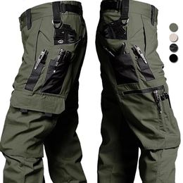 Military Pants for Men Tactical Cargo Pants Big Multi-pocket Waterproof Ripstop Army Combat Training Trousers Brand Joggers 240219