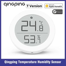 Control Qingping Temperature Humidity Sensor T Version Thread/BLE Apple HomeKit Highprecision Indoor ELink INK Mini Thermometer