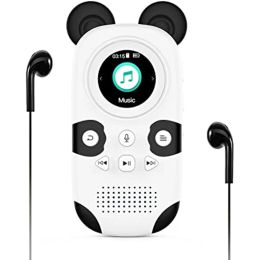 Player MP3 Player Portable Child MP3 Player Bluetooth 5.0, Speaker, FM Radio, Voice Recorder, Alarm Clock, Stopwatch, Pedometer,