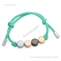 designer Jewellery bracelet fashion stainless steel leather rope bracelet personality lovers can be adjusted social casual holiday birthday anniversary gifts