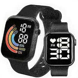 For Xiaomi NEW Smart Watch Men Women Smartwatch LED Clock Watch Waterproof Wireless Charging Silicone Digital Sport Watch A402
