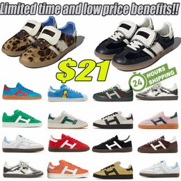 Low price Designer shoes Leopard print wales bonner vintage sneakers non-slip Fashion campus men's and women's casual shoes size 36-45