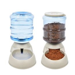 Feeding 3.75L Dog Automatic Feeders Plastic Water Bottle Cat Bowl Feeding and Drinking Dog Water Dispenser Pet Feeding Bowl Pet Supplies