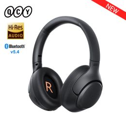 Headphones QCY H3 ANC Wireless Headphones 43dB Hybrid Active Noise Cancellation Headset Bluetooth 5.4 HiRes Audio Earphones 60H Playtime