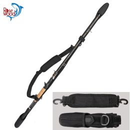 Bags Rosewood Fishing Rod Belt Carry Strap Protective Bags Rod Sleeve Portable Storage Bag Fishing Pole Tackle Holder Accessories