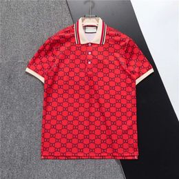 Fashion Mens Polo T Shirts Letter Print Short Sleeves Summer Polo Shirt Casual Business Sports Designer Polos Men