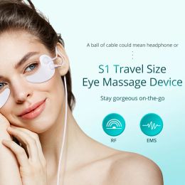 Devices Electric Microcurrent RF Eye Mask Mini Patch Hydrogel EMS Massage Device Reduce Wrinkles Puffiness Dark Circles Eye Bags Tools