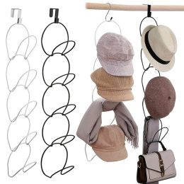 Snapbacks 5pcs Baseball Cap Rack Hat Display Holder Door Closet Clothes Scarf Towel Round Storage Shelf Home Organizer