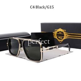 2022 Men Vintage Pilot Sunglasses Square Women's Sun Glasses Fashion Designer Shades Luxury Golden Frame Sunglasses Top Quality Uv400 Gradient Lxn-Evo DITA 706