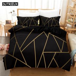 Set 3D Stone Bedding Sets Duvet Cover Set With Pillowcase Twin Full Queen King Bedclothes Bed Linen Sheer Curtains