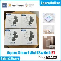 Control 2022 Aqara E1 Smart Wall Switch Version Xiaomi Wireless Switch Zigbee With/No Neutral One Key Remote Control Mi Home Homekt APP
