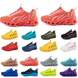 GAI spring men shoes Running flat Shoes soft sole fashion bule grey New models fashion Colour blocking sports big size a1111