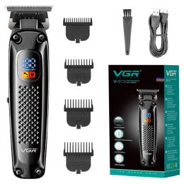 Trimmers VGR Cordless Professional Hair Trimmer For Men Beard Trimmer USB Electric Shaver Hair Clipper Edge Razor Hair Cutter Machine