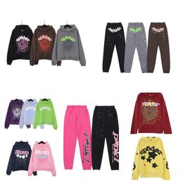 original spider hoodie pink purple Young Thug sp5der tracksuit 555555 men women hoodie web jacket Sweatshirt Spider 555 hoodie High quality mc