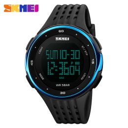 Watches Skmei 1219 Men Digital Watch Led Display Waterproof Male Wristwatches Chronograph Calendar Alarm Sport Watches Relogio Masculino