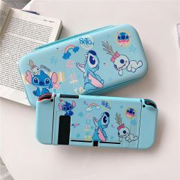 Cases Cartoon Stitch Case for Nintendo Switch/OLED Game Accessories NS JoyCon Controller TPU Antifall Protective Cover Storage Bag