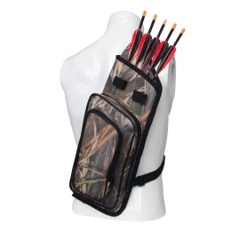 Bags Arrow Quiver Adjustable Archery Bag Hunting Back Arrow Quiver Tube with Back Strap Archery Arrow Case Holder new drop ship