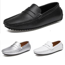 dress shoes spring autumn summer grey black white mens low top breathable soft sole shoes flat sole men GAI-12