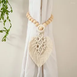 Decorative Figurines Macrame Curtain Tiebacks Cotton Weave Curtains Tieback Straps Tassels Hanging Ball Home Decoration Accessories Holders