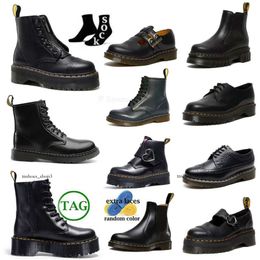 Botas de desenhista Dr Womens Mens Martenes Bota Tornozelo Mini Plataforma Doc Botas Amarelo Baixo Top Couro Botas de Neve de Inverno OG 1460 Suave Oxford Bottom Sapatos Quentes 4s