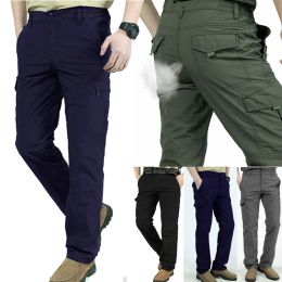 Pants Men Cargo Pants Work MultiPockets Climbing Hiking Quick Dry for Outdoor Summer Casual Thin Tactical Pants Male Trousers Casual
