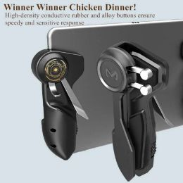 Gamepads Mobile Pubg Game Controller Six Finger Game Joystick Handle Target Button L1R1 Shooter Gamepad Trigger For Ipad Tablet New Hot