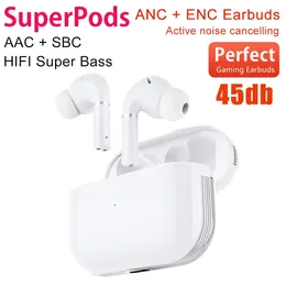 SuperPods Pro 2 3 ANC TWS Bluetooth 5.2 Earphone Active Noise Cancelling Headphones BES 2500ZP Airoha 1562A Gamer Sports Earbuds