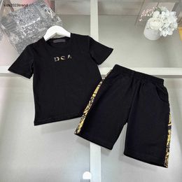 New baby designer tracksuits Embroidered border logo child Short sleeved suit kids Size 100-150 CM kids t shirt and shorts 24Feb20